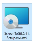 ScreenToGifセットアップファイル